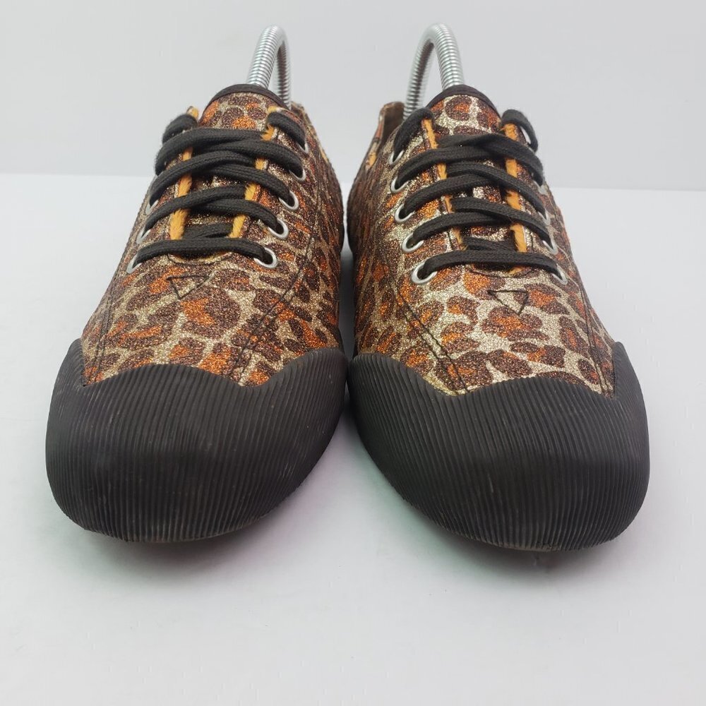 Bobs From Skechers Womens Size 7.5 Leopard Brown Orange Low Sneaker Shoes SN3353 - Picture 5 of 12